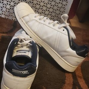 White slazenger sneakers.
